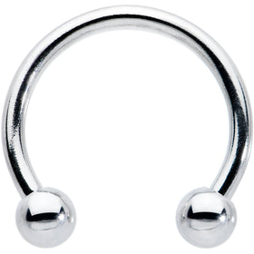 16G STEEL HORSE SHOE Circular Barbell 3/8 3mm