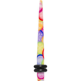 8G Groovy Retro Flower Acrylic Taper