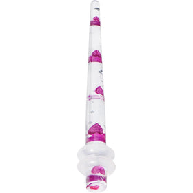 8G Clear Acrylic Glitter Purple Heart Confetti Taper