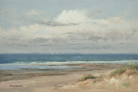 Original Oil Painting of Beach