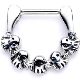 16G 5/16 Gathering of Ghosts Halloween Septum Clicker