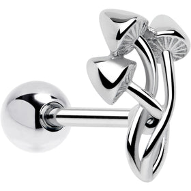 Trippy Mushroom Trio Barbell Tongue Ring