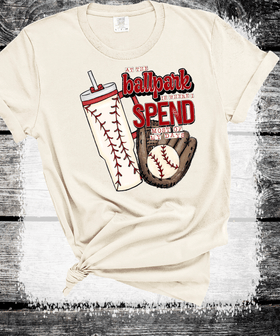 Ballpark is where I spend most of my days Baseball MOM, Stanley Cup, Baseball Mom Shirt, Baseball Shirt For Women, Sports Mom Shirt, Mothers Day Gift, Family Baseball Shirt, Baseball Lover