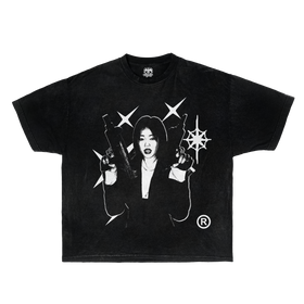 Twin Uzi Streetwear Tee 100 Percent Cotton True To Size Casual Graphic Shirt For Everyday Wear