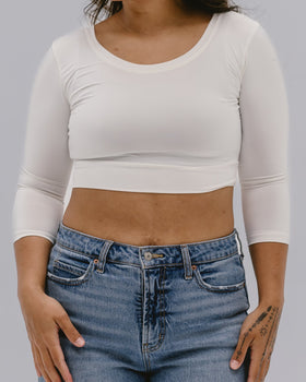 Elegant 3/4 Sleeve Halftee