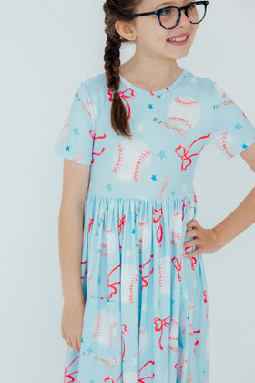 Grand Slam Glam S/S Pocket Twirl Dress