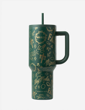 Green Allover Print 40 oz Ascend Tumbler