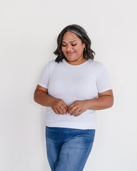 Crew Neck Boyfriend Full-Length - Layering Top