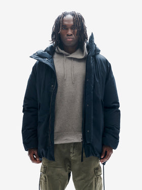Long Down Parka - Black