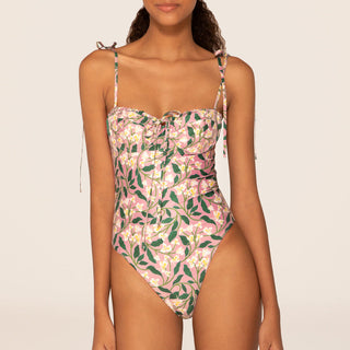 Floral One Piece Swimsuit Women Vacation Beach Dress Swimsuit Supply