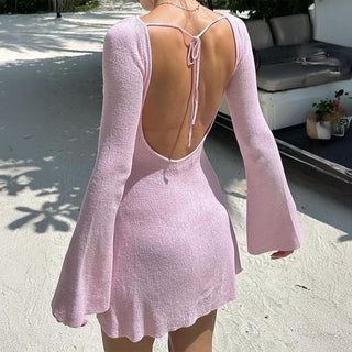 Women Clothing Summer Sexy Elegant Long Sleeve Dress
