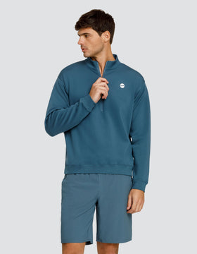 GERRY OVERSIZED QUARTER ZIP PULLOVER - ORION