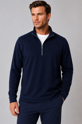 Buki Cinqo Travel Half Zip - Navy