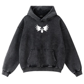 Sanguinius, Primarch of Blood Angels Hoodie – New Washed Fabric Pullover for Wargame Fans & Warhammer Collectors