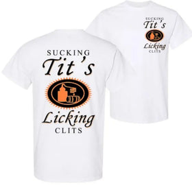Tito Logo "Party Vibes" T-shirt - Drinking Humor Graphic Tee, Unisex Cotton Top