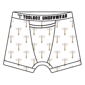 Toolbox Underwear - The Baseballs & Bat Briefs