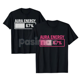 Viral "67" T-Shirt - Funny Gen Alpha Slang Tee, High Aura Energy Graphic Design