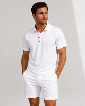 Buki Cinqo Polo - White