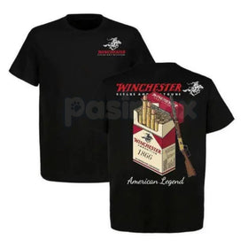 Winchester American Legend 1866 T-Shirt - Vintage Hunting & Ammo Graphic Tee, Premium 100% Cotton Firearms Heritage Top, Classic 1866 Yellow Boy Tribute Shirt, Official Style Winchester Logo Apparel, Rugged Outdoor & Range Wear