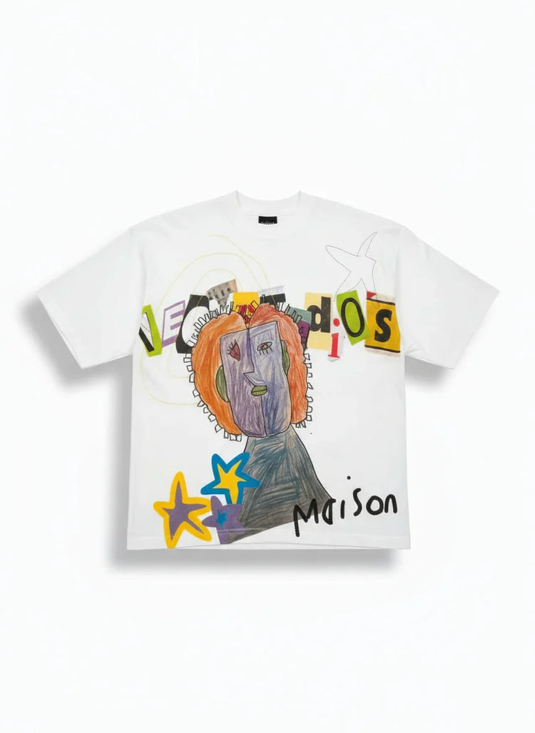 KEEMSTUDIOS Maison Tshirt close-up of fabric and print