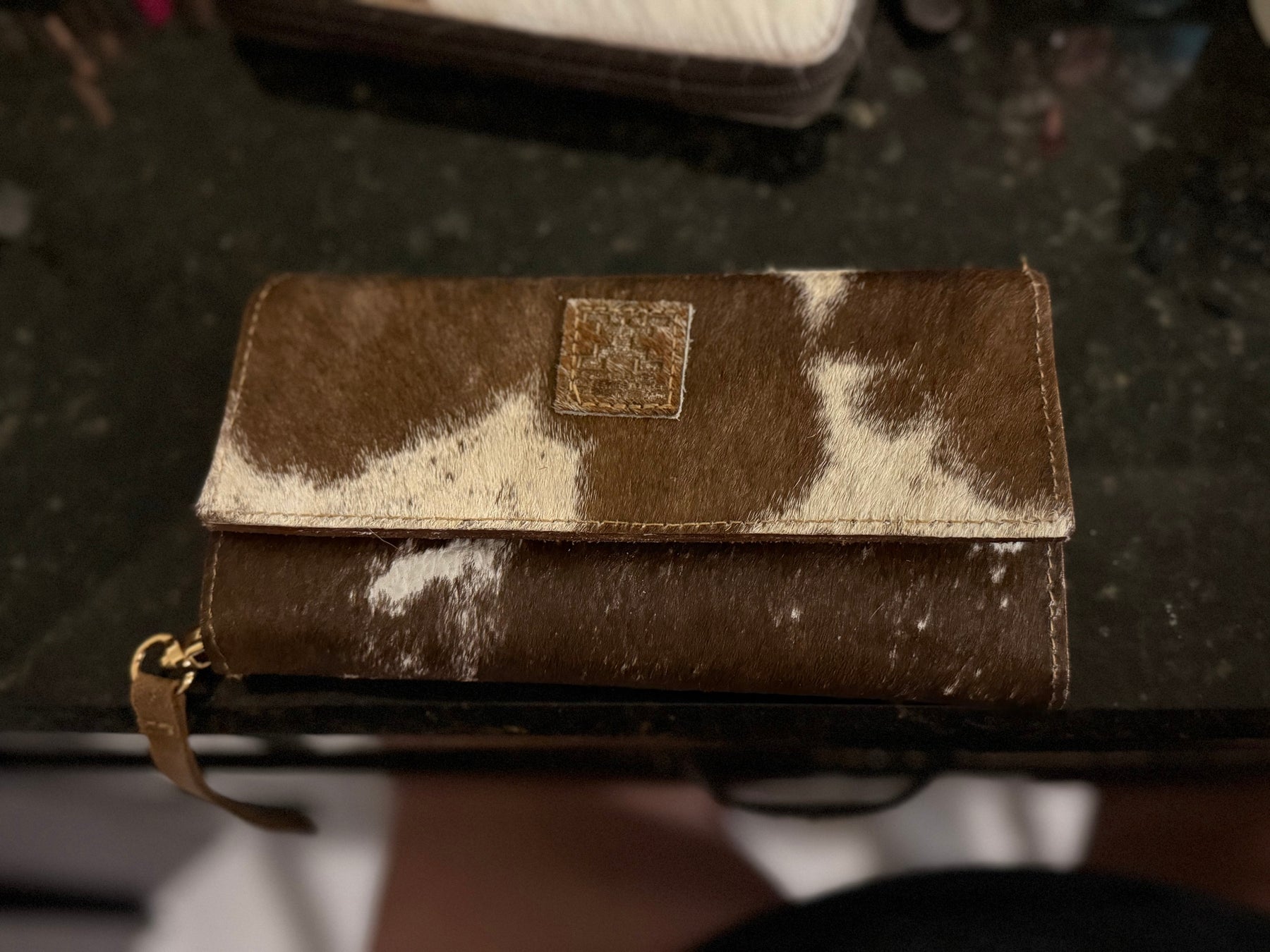 Western Leather Wallets & Hair-On Cowhide Card Holders