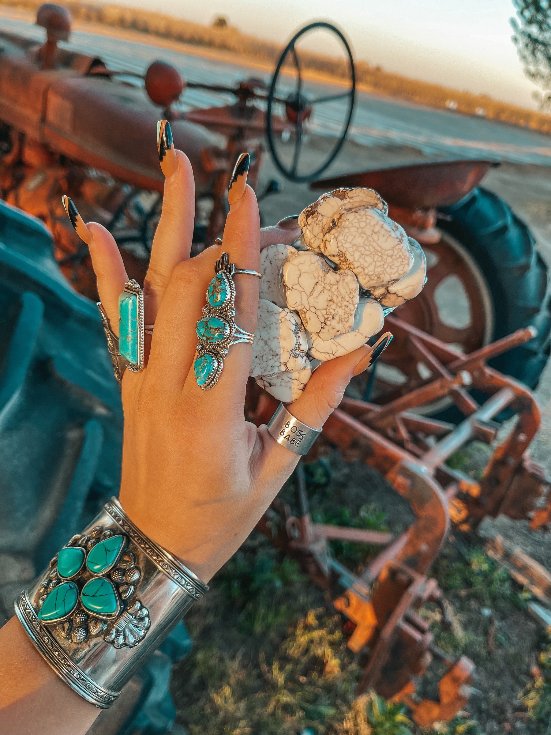 Western Belt Buckles & Belts — Turquoise, Slab Stone | Haute Southern Hyde
