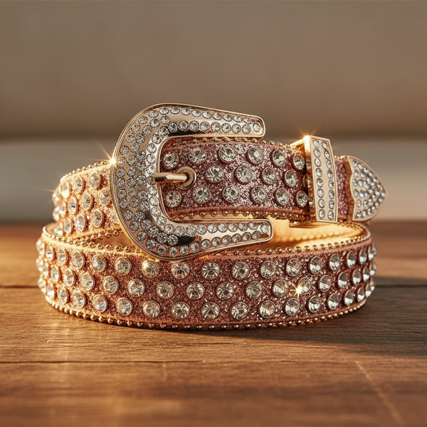Cross & Angel Rhinestone Belts