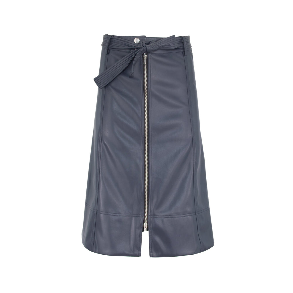 profile-nyc LEATHER ZIPPER SKIRT — alternative angle