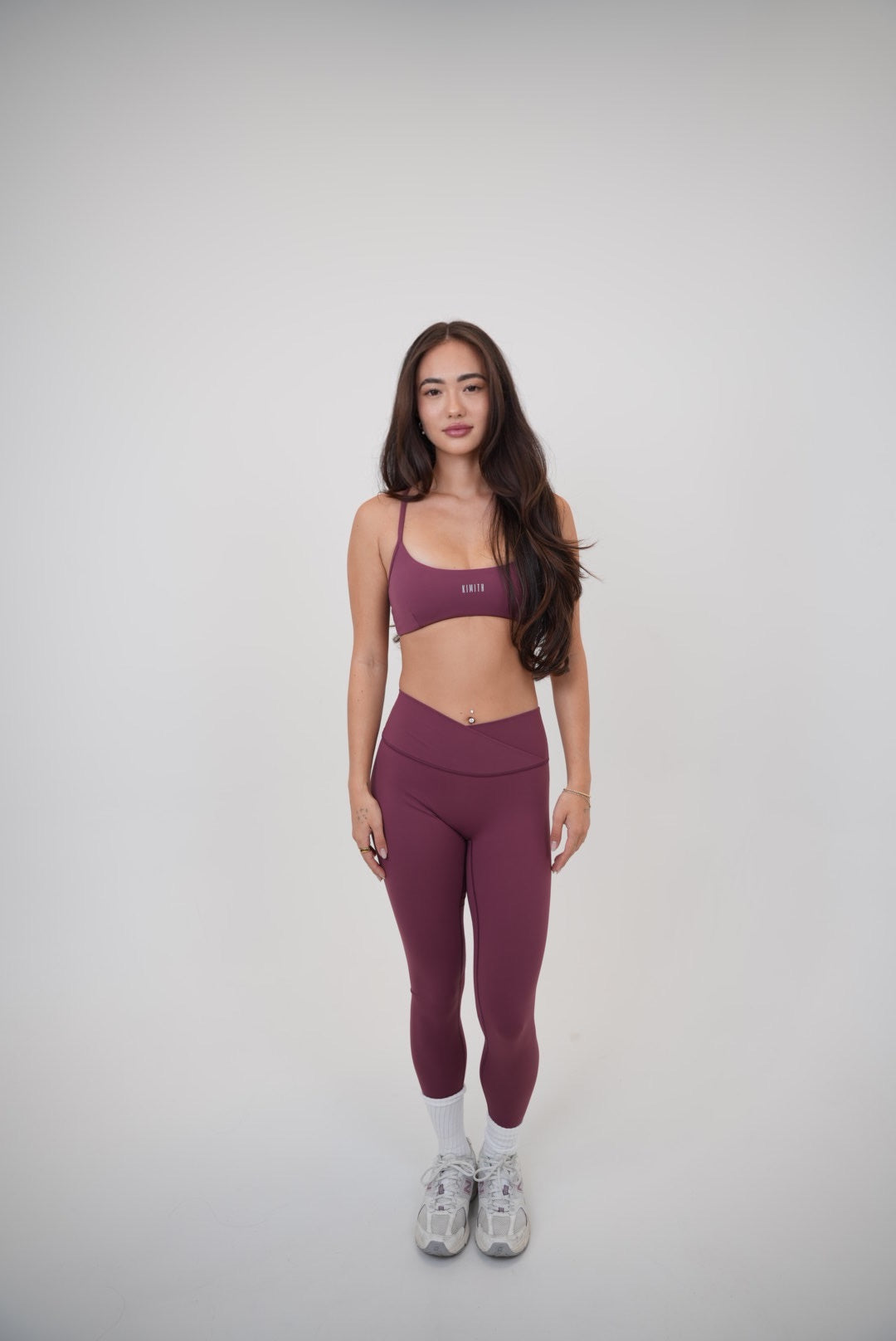 KIMITH BRAND My Time Is Divine Plum Cross-Back Butter Soft Bra — packaging