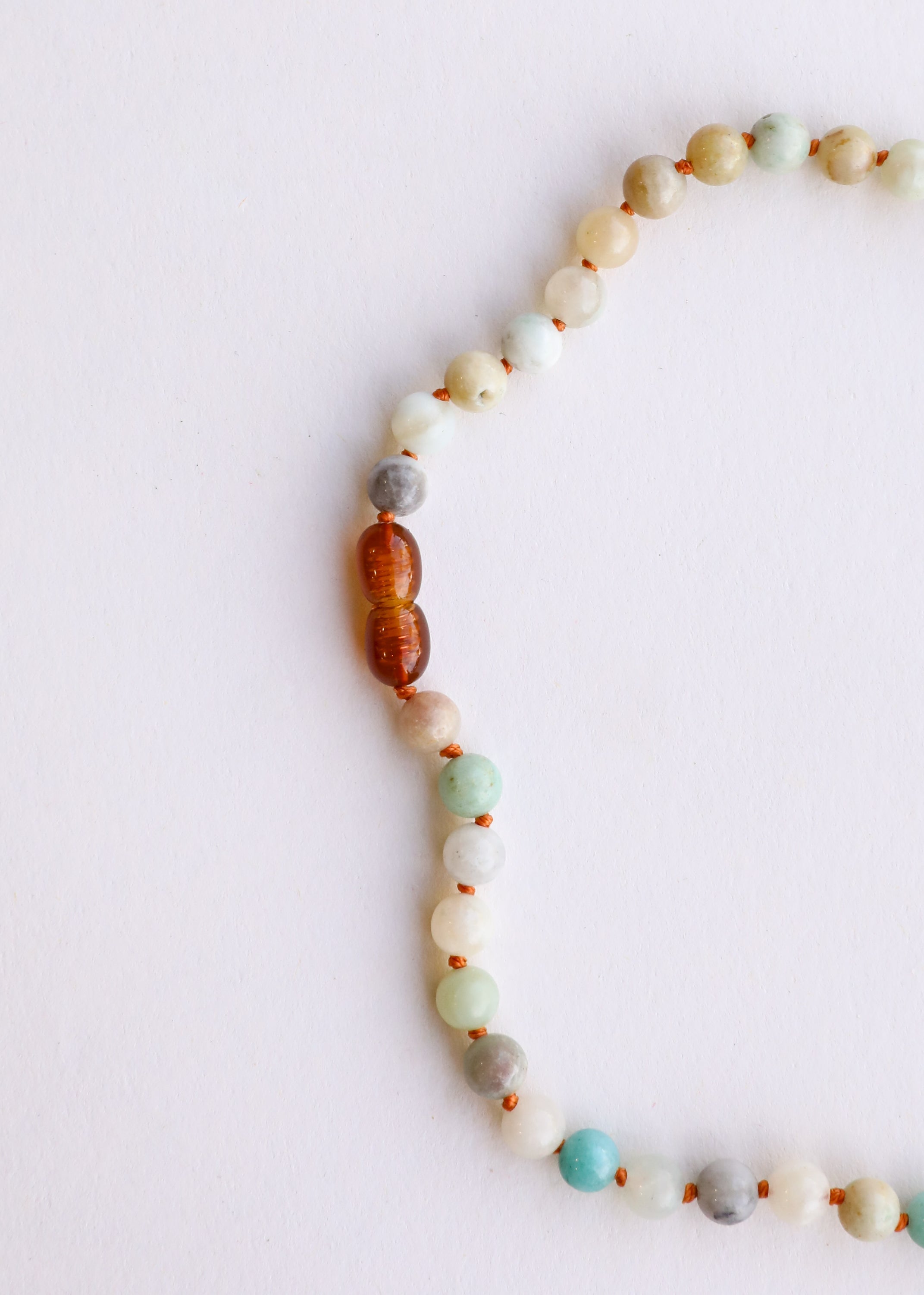 CanyonLeaf Natural Amazonite Gemstone || Beaded Necklace — necklace category context