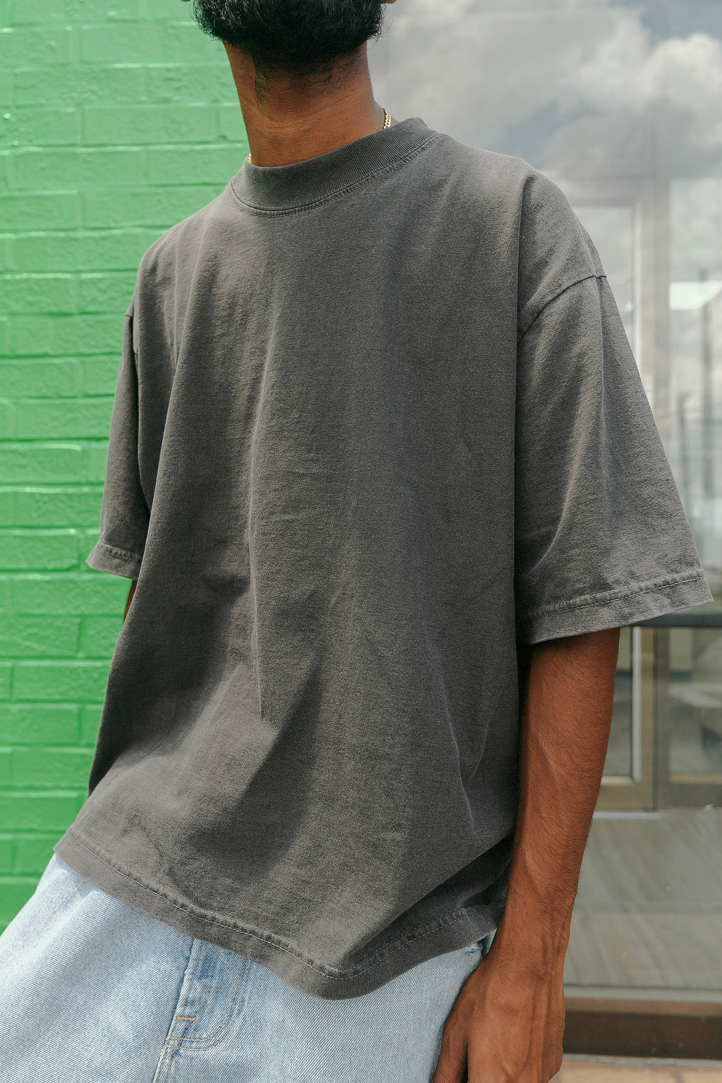 Superline Garment Dye Drop Shoulder Shirt — main product shot