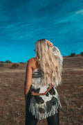 Haute Southern Hyde Maria Cowhide Fringe Purse — main product shot