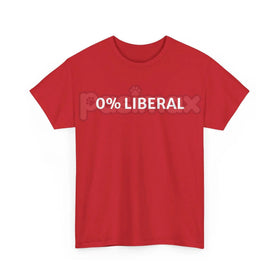 "0 Percent Lib" T-shirt - Funny Political Graphic Tee, Halloween Humor Gift Idea, Conservative Statement Shirt