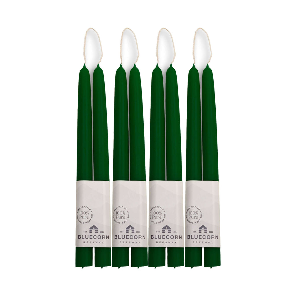 Bluecorn Candles Hand-Dipped Beeswax Taper Candles - Bulk 4-Pair Bundle — main product shot