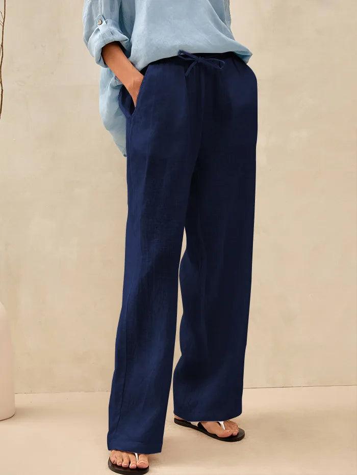 LINTICO 100% Linen Classic Pants LYON — detail shot 9