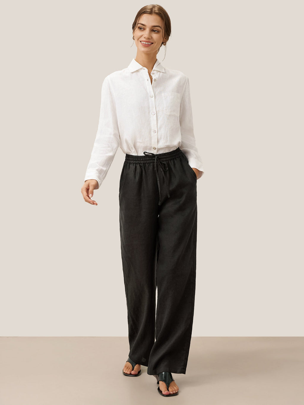 LINTICO 100% Linen Classic Pants LYON — packaging