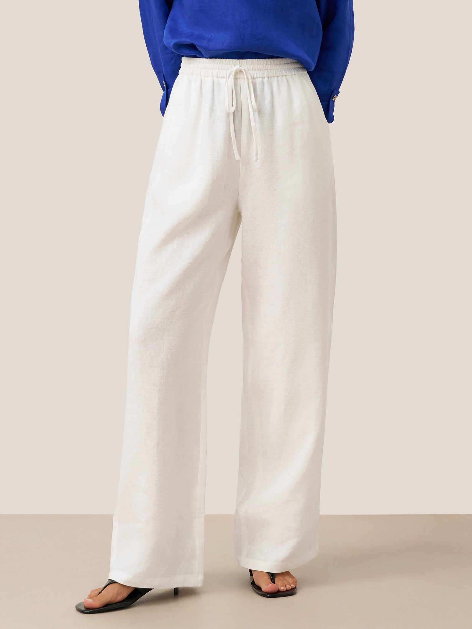 LINTICO 100% Linen Classic Pants LYON — feature highlight