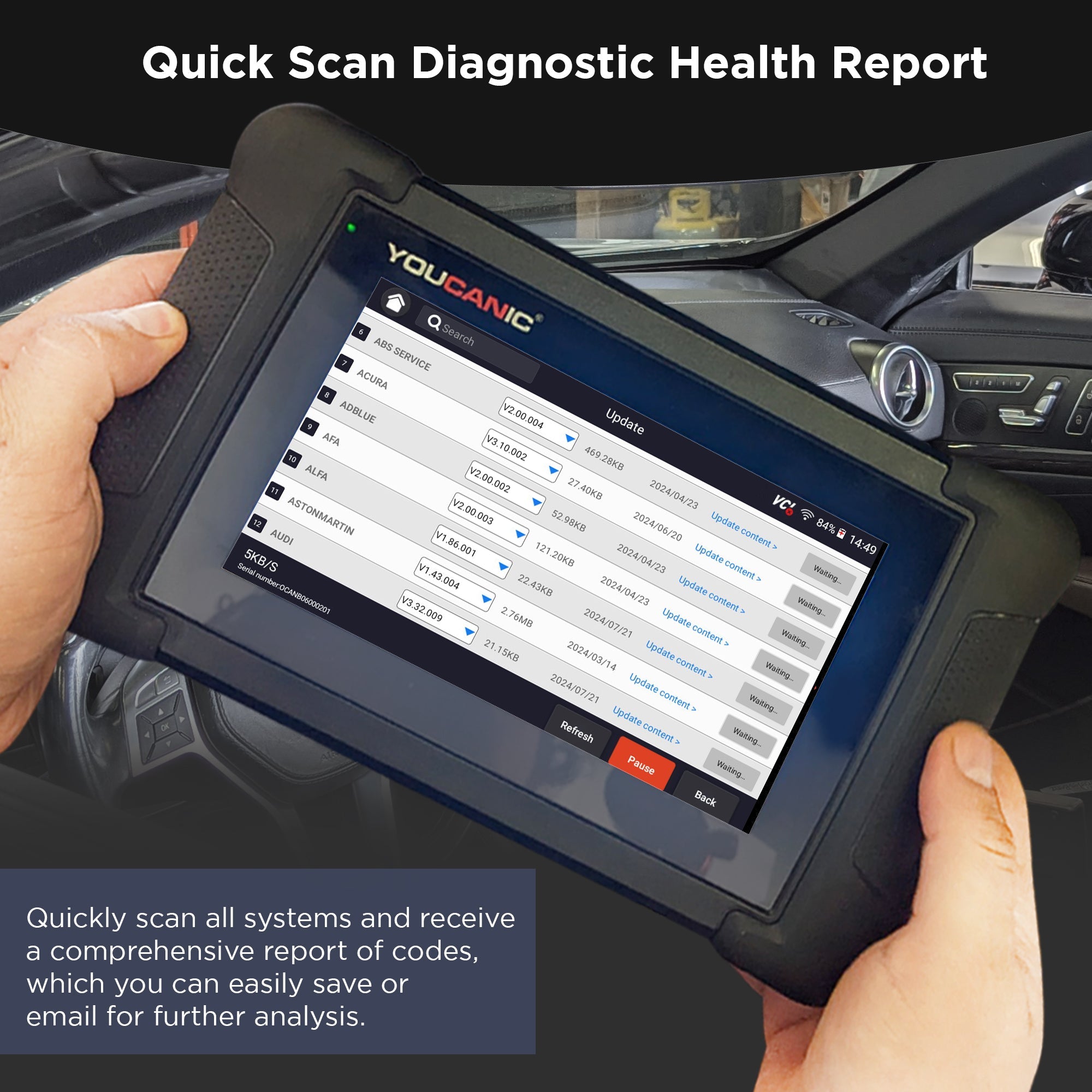 YOUCANIC UCAN-II Pro OBD2 Scanner — detail shot 13