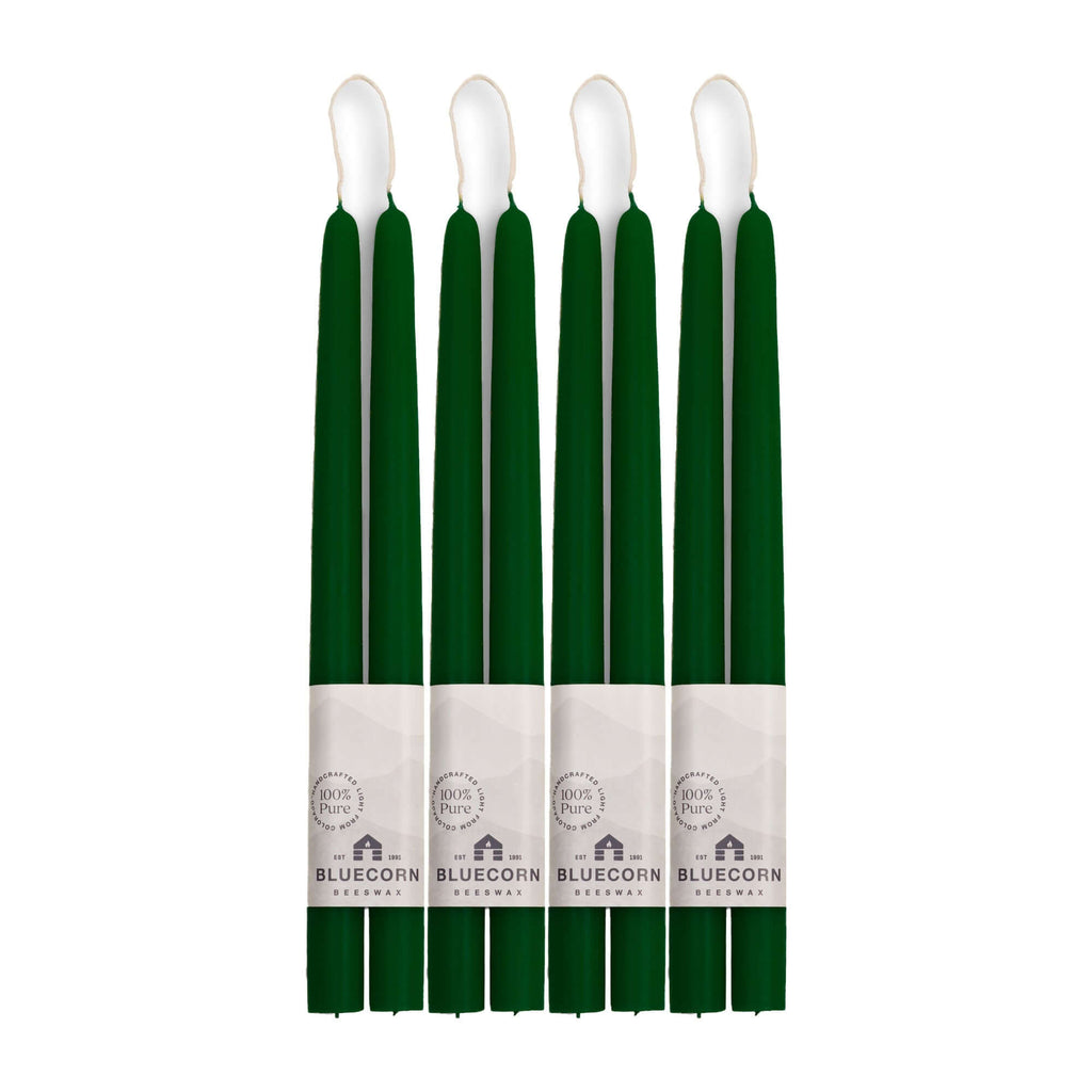 Bluecorn Candles Hand-Dipped Beeswax Taper Candles - Bulk 4-Pair Bundle — lifestyle context