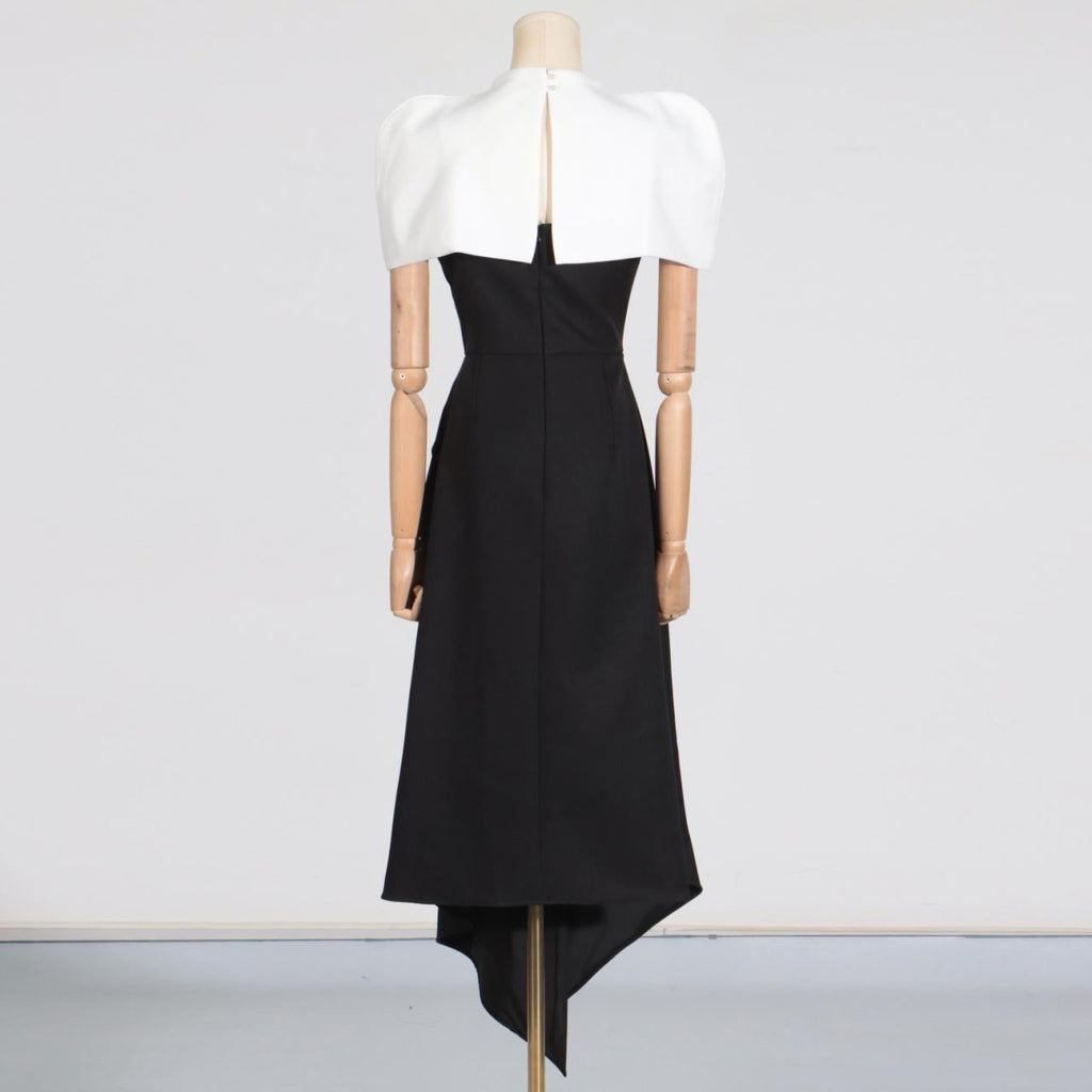 Bella Mia Elegant Vietnam Special Interest Design Detachable Pullover Patchwork Cami Dress Women Summer Slit Dress Women — packaging or label