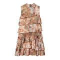 Fall Women Clothing Printing Laminated Decoration Mini Dress