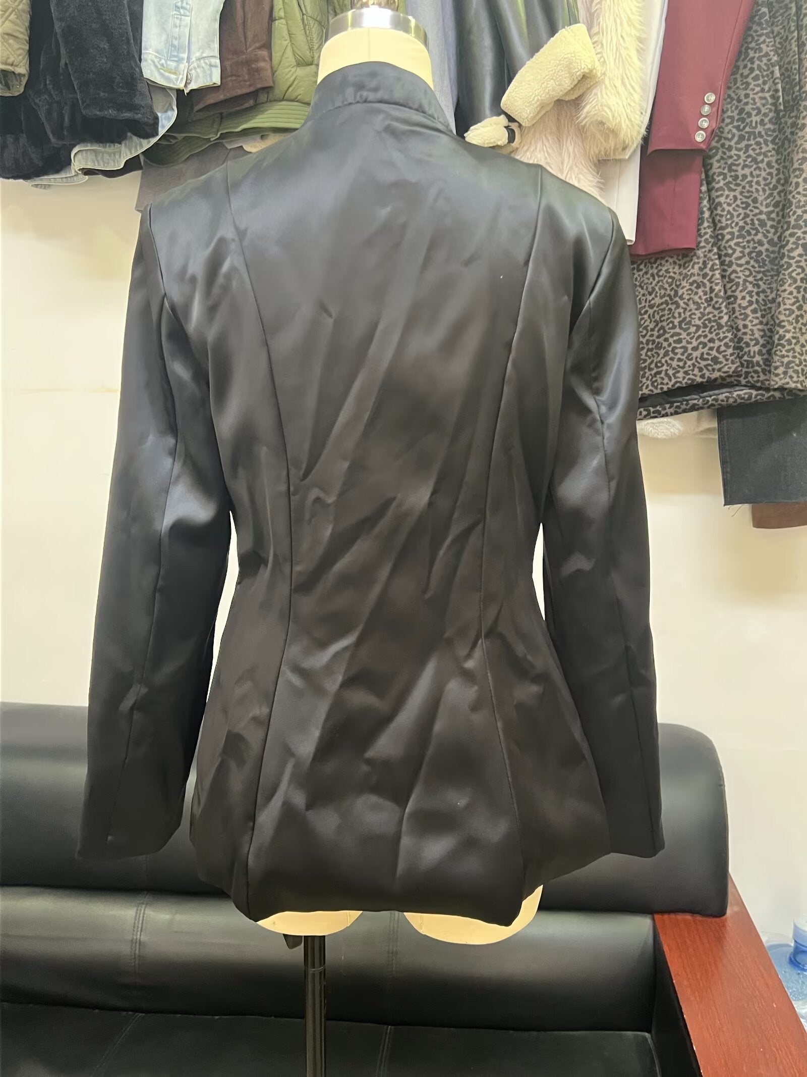 Bella Mia Spring Summer Chinese Coat Black Buckle Chinese Knot Waist Jacket — alternate view