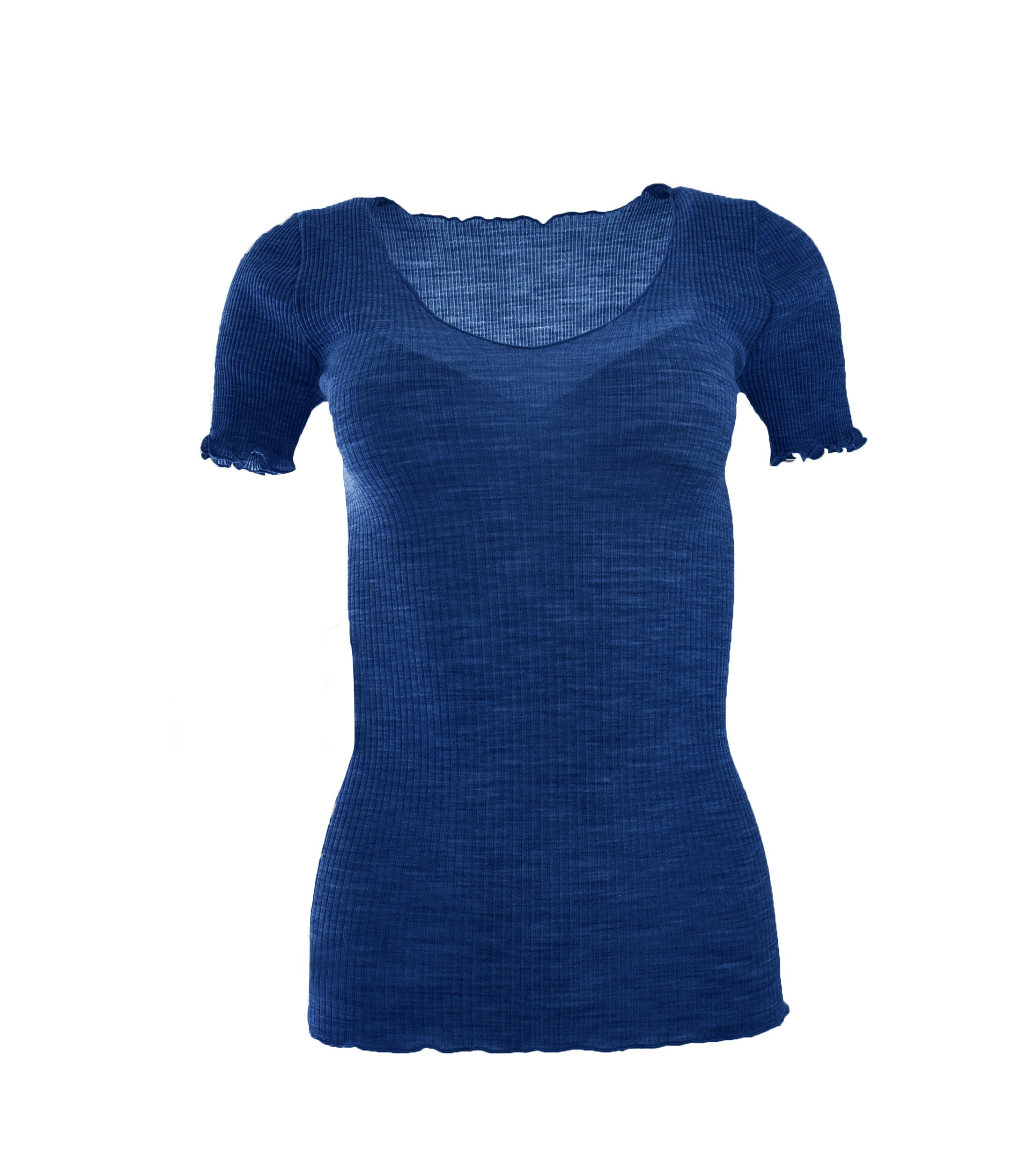 tittimitti EGi Luxury Wool Silk Women's T-Shirt. Proudly Made in Italy (1495) — side view