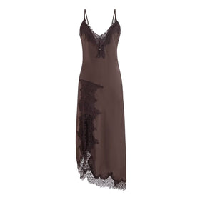 Autumn Winter Sexy Backless Maxi Dress Women Wear Lace Strap Dress Women