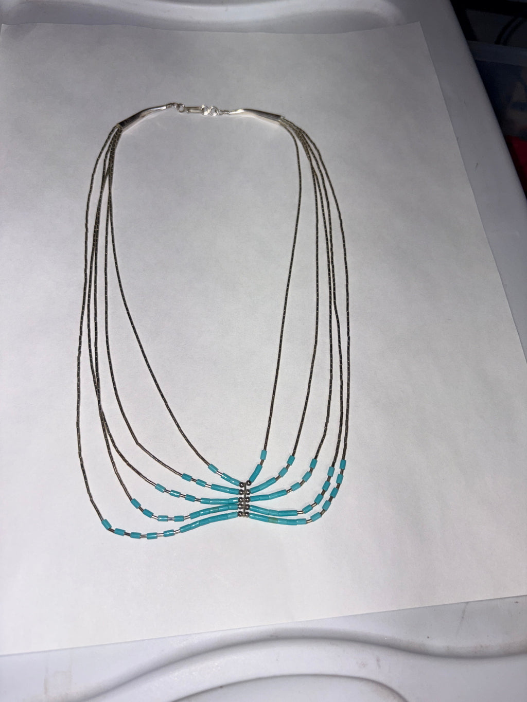 Just Neat Stuff Silver and turquoise Elegance — back view