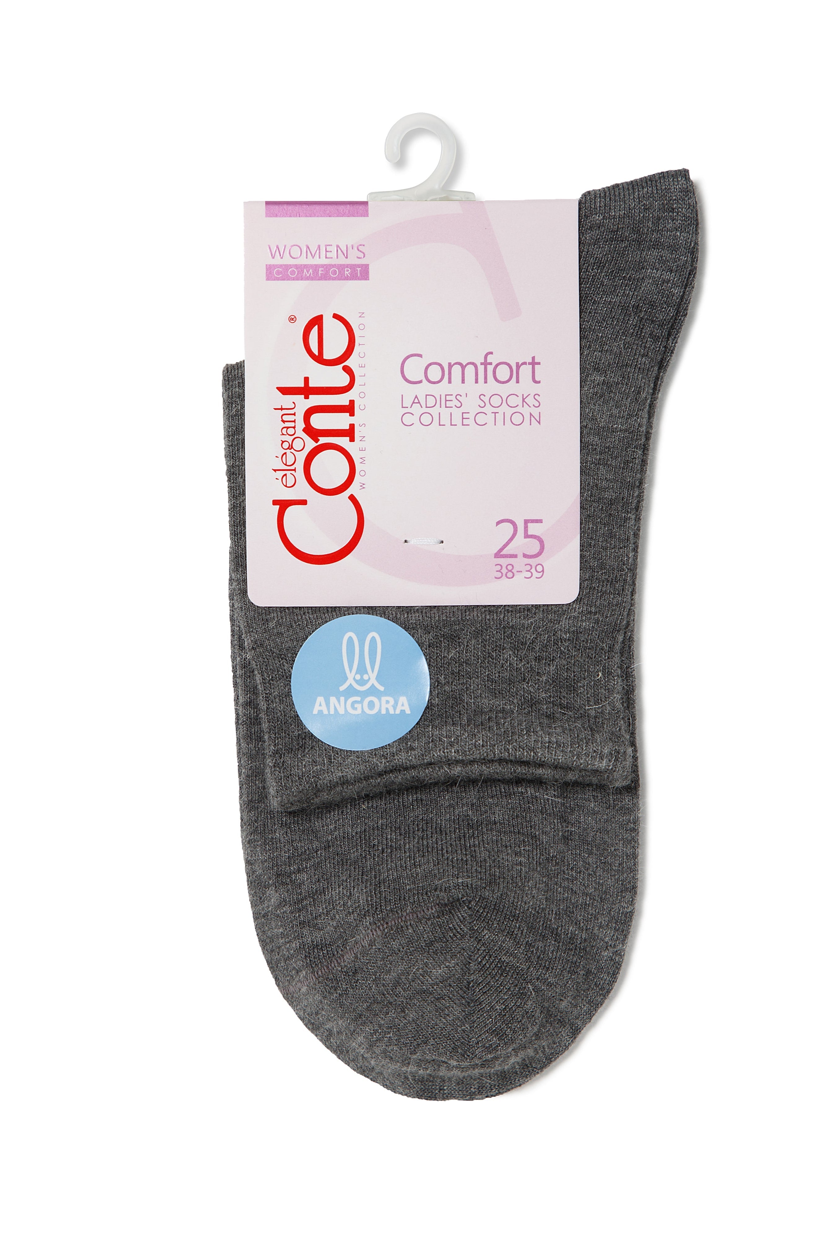 TheRanok.com Viscose and Angora Socks Conte Comfort 000 — detail close-up
