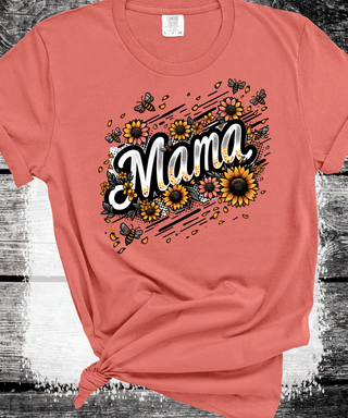 Comfort Colors® Sunflower Mom Gift Sweatshirt, Cute Mothers Day Gift, Mama Sweatshirt, Mom Shirt, Mama Crewneck, New Mom Announcement Shirt