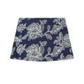 Women Clothing Summer Retro Rose Embroidered High Waist Slimming Skirt