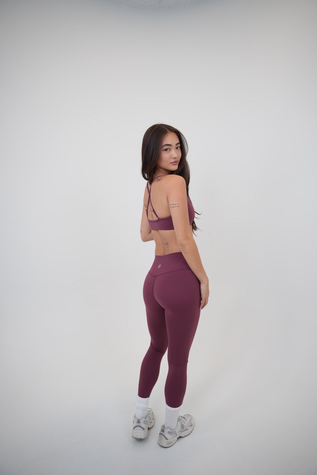KIMITH BRAND My Time Is Divine Plum Cross-Back Butter Soft Bra — color detail