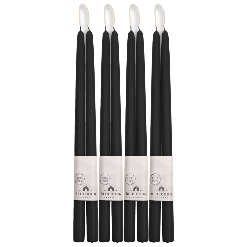 Bluecorn Candles Hand-Dipped Beeswax Taper Candles - Bulk 4-Pair Bundle — comparison shot